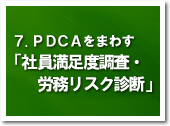 PDCAをまわす「社員満足度調査・労務監査」